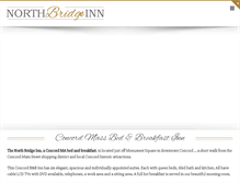 Tablet Screenshot of northbridgeinn.com